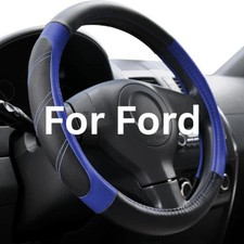 Premium Leather Car Steering Wheel Cover Fit for Ford F-150 250 350 15.5-16 inch Steering Wheel Cover price