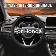 14.5-15" Steering Wheel Cover Leather fits Honda 2000 2001 2002-2023 Black New Steering Wheel Cover price
