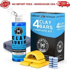 Car Clay Bars Auto Detailing and Clay Luber Synthetic Lubricant Kit, 4 Clay Bars Car Lubricants price