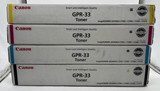 Genuine Canon Toner Cartridges (GPR-33), Set of 4 Colors, (CYMK), OEM Compatible Cartridge price