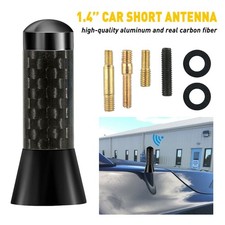 Screw 1.4 inches+ Car Antenna Carbon Fiber Radio FM Antena Black Kit USA EBE Car Radio Antenna price