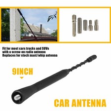 Universal Car Radio Rubber Antenna Mast 9" FM AM Roof Mount Vehicle Antennae Car Radio Antenna price