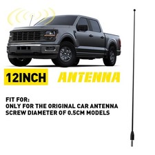 Car Universal 12Inch Black Stainless Power Radio AM/FM Antenna Mast US STOCK Car Radio Antenna price