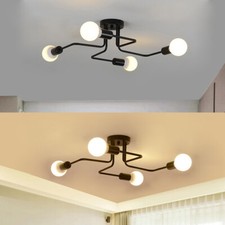 Retro Industrial Steampunk Semi Flush Mount Ceiling Light Pendant Light Fixture Pendant Light price