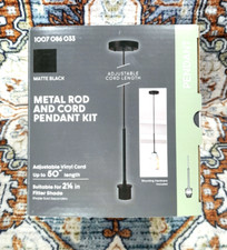Pendant Light Kit with Metal Rod & Adjustable Vinyle Cord Matte Black Mod.860730 Pendant Light price