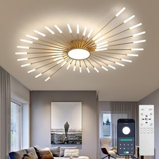 42-Light Fireworks Ceiling Light Modern LED Flush Mount Dimmable APP Remote-Gold Pendant Light price