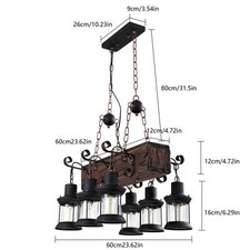 Farmhouse Wood Chandelier Kitchen Island Pendant Light Fixture Ceiling Light Pendant Light price