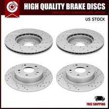 Front And Rear Drilled Brake Disc Rotors Set For 2005 - 2012 Honda Accord Brakes price