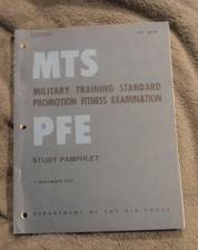 MTS MILITARY TRAINING STANDARD PROMOTION FITNESS EXAMINATION STUDY PAMPHLET 1976 Promotion Exam Books price