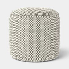 Cylinder Bean Filled Pouf Balsam Green and White - Room Essentials Pouf price
