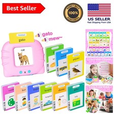 510 Bilingual Spanish Flash Cards with Interactive Reader for Early Learners Foreign Language Cards price