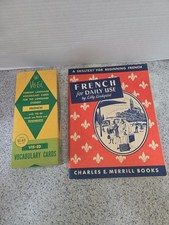 Vis-Ed French Foreign Language Vocabulary Cards Set & French For Daily Use Book Foreign Language Cards price