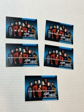 1992 IMPEL STAR TREK TNG SET OF 5 FOREIGN LANGUAGE CARDS NEAR MINT Foreign Language Cards price