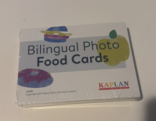 Kaplan Bilingual Photo Food Cards Foreign Language Educational Set #12101 Foreign Language Cards price