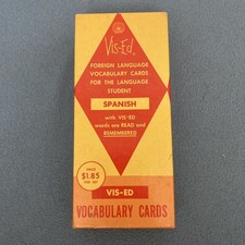VTG Vis-Ed Foreign Language Vocabulary Cards - Spanish (Learn Spanish) Foreign Language Cards price