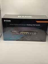 D-Link  DGS (DGS-1008P) 8-Ports External Ethernet Switch POE, New Sealed DGS price