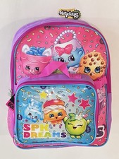 Shopkins SPK Dreams Girls 16 inch Backpack Pink Purple Detachable Lunch Pack SPK price