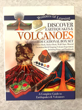 Wonders of Learning Discover EARTHQUAKES & VOLCANOES  Educational NEW Open Box Open Education Books and Sets price