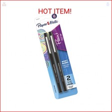 Paper Mate Flair Felt Tip Pens, Medium Point (0.7mm), Black, 2 Count (Pack of 1) Felt-tip Pen price