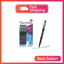 Paper Mate Flair Felt Tip Pens, Medium Point (0.7mm), Black, 4 Count Felt-tip Pen price