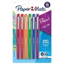 Felt Tip Pens Medium Point 0.7mm Pastel Colors 6 Count Pack Felt-tip Pen price