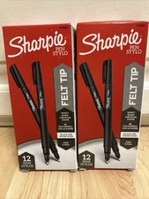 (2 X 12) Sharpie Felt Tip Pens, Fine Point 0.4mm Felt Tip Markers Journaling Pen Felt-tip Pen price