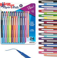 Paper Mate Flair Felt Tip Pens, Medium Point, Assorted Colors, 24 Count - Home, Felt-tip Pen price