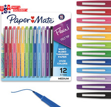Paper Mate Flair Felt Tip Pens, Medium Point (0.7Mm), 12 Count - for Arts & Craf Felt-tip Pen price
