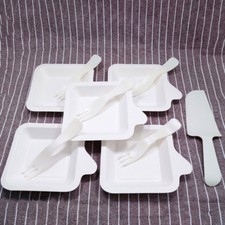 Disposable Tableware Set of Plates & Utensils for Parties Birthday Wedding Event Disposable Tableware price