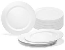 Occasions Finest Plastic Tableware 120 Plates Pack Heavyweight Disposable Disposable Tableware price