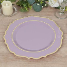 Efavormart 10 Pack Lavender Lilac Plastic Dinner Plates, Disposable Tableware Disposable Tableware price