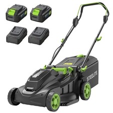 Steelite 42V (2x21V) 17-Inch Cordless Lawn Mower with 2x4.0 Ah Battery & Charger Lawn Mower price