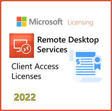 Windows Server 2022 Remote Desktop CALs - Client Access License (User or Dev) Commercial Software price