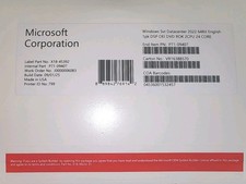 Windows Server 2022 Datacenter - 24 Core Genuine License, OEM Pack, DVD Commercial Software price