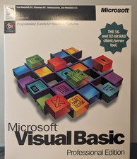 Microsoft Visual Basic 6.0 Professional Edition + 3 more Visual Basic CDs in Box Commercial Software price
