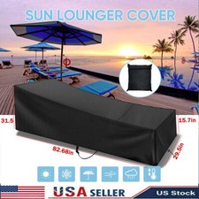 Outdoor Garden Chaise Lounge Cover Durable 210D Oxford Sun Lounger Chair Cover Sun Lounger price