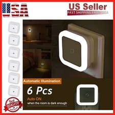 6-Pcs Plug-in LED Night Lights Lamp Dusk to Dawn Sensor Hallway Kitchen Bathroom LED Lamps price