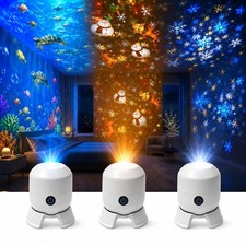 Rotating LED Projector Lights USB Dimmable Christmas Snowflake Projection Lamp LED Lamps price