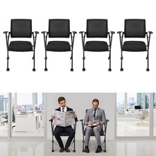 4pcs Conference Meeting Room Chairs Reception Office Guest Chairs With Armrest！! Conference Chair price