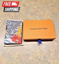 Louis Vuitton Pocket Organizer Monogram Surfin' Navy Blue Leather Men's Card Holder price