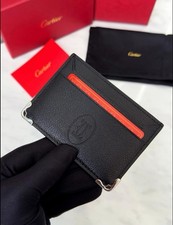 Must de Cartier Black Leather Calfskin Card Holder For Men 2026 Men's Card Holder price