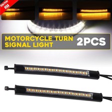 2x Super Bright Amber LED Fork Turn Signal Lights Strip For Motorcycle-Universal Motorcycle Lights price