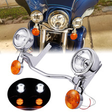LED Passing Driving Spot Fog Turn Signal Light for 1994-2013 Harley Road King Motorcycle Lights price