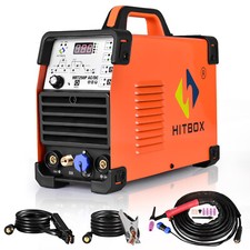 HITBOX Aluminum AC/DC TIG Welder 220V 200A Digital MMA TIG Welding Machine Pulse Welding Machines price