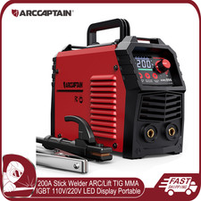 ARCCAPTAIN Stick Welder 200A ARC/MMA/Lift TIG Synergic Control LED 110/220V IGBT Welding Machines price