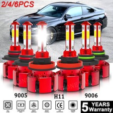 4-Side H4 9005 9006 H11 H13 9007 LED Headlight Bulbs Kit 6500K White Hi/Low Beam Headlight Bulb price