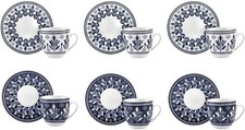 Peyker Turkish Coffee Cup Set for 6 People - 12 Piece Cups with Saucers - Turkish Classics price