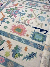 Handmade Oushak Rug Turkish Wool Rug   Area Rug  Hand Knotted 6x9 Turkish Classics price