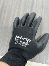 Seamless Nitrile Coated Work Gloves Black 12/PK Large Warehouse Construction Work Gloves price