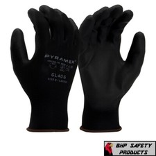 Ultra-Thin Black Work Gloves Polyurethane Palm Coated Nylon Shell GL406 Work Gloves price